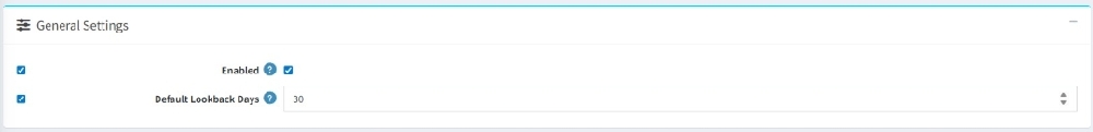 ai analytics insights general setting page